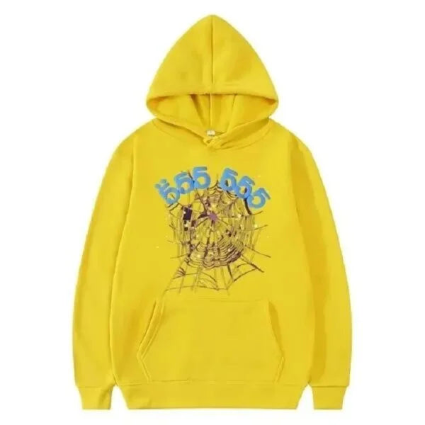 Sp5der 555 555 Black Hoodie