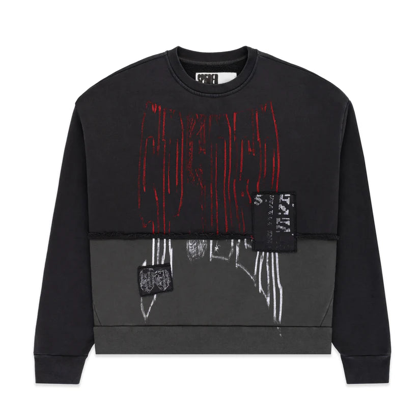 Sp5der Diffused Collegiate Crewneck Shirt