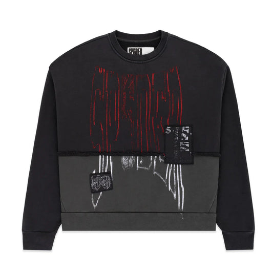 Sp5der Diffused Collegiate Crewneck Shirt
