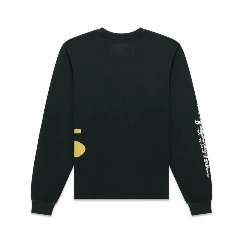 Sp5der Pure Black Longsleeve Sweatshirt
