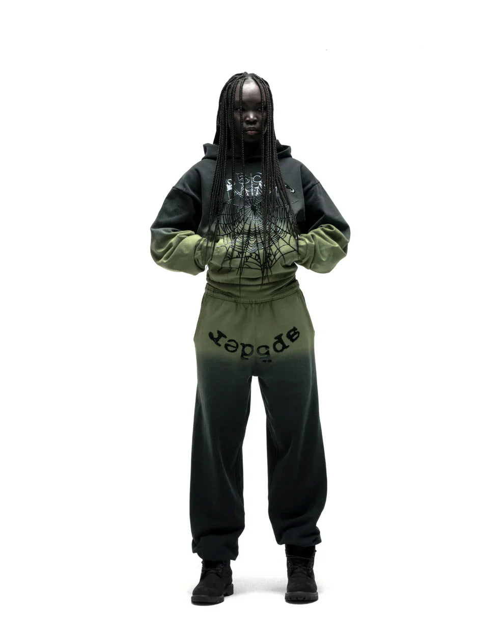 Sp5der OG Web Ombre Hoodie Black
