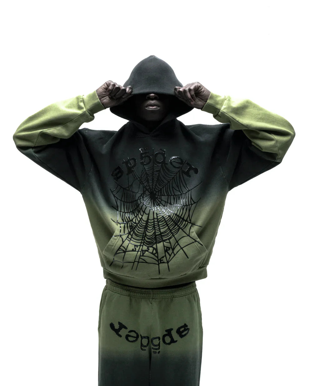 Sp5der OG Web Ombre Tracksuit Black