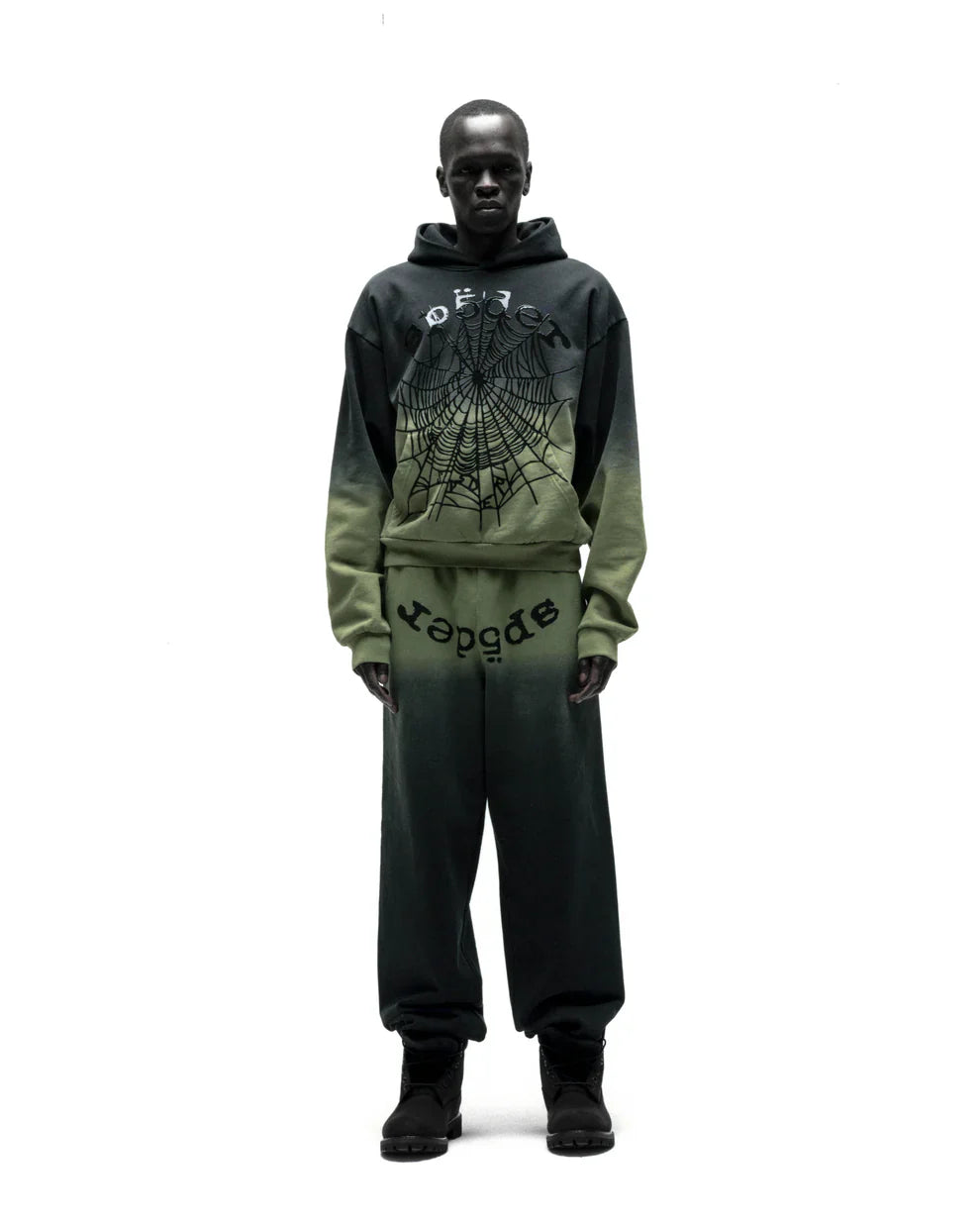 Sp5der OG Web Ombre Hoodie Black